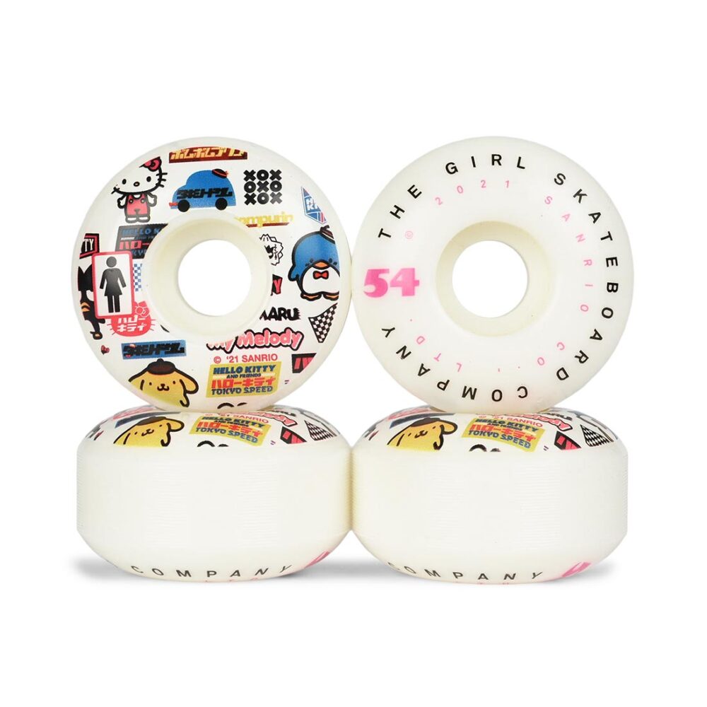 Girl x Sanrio Tokyo Speed Staple 54mm Skateboard Wheels