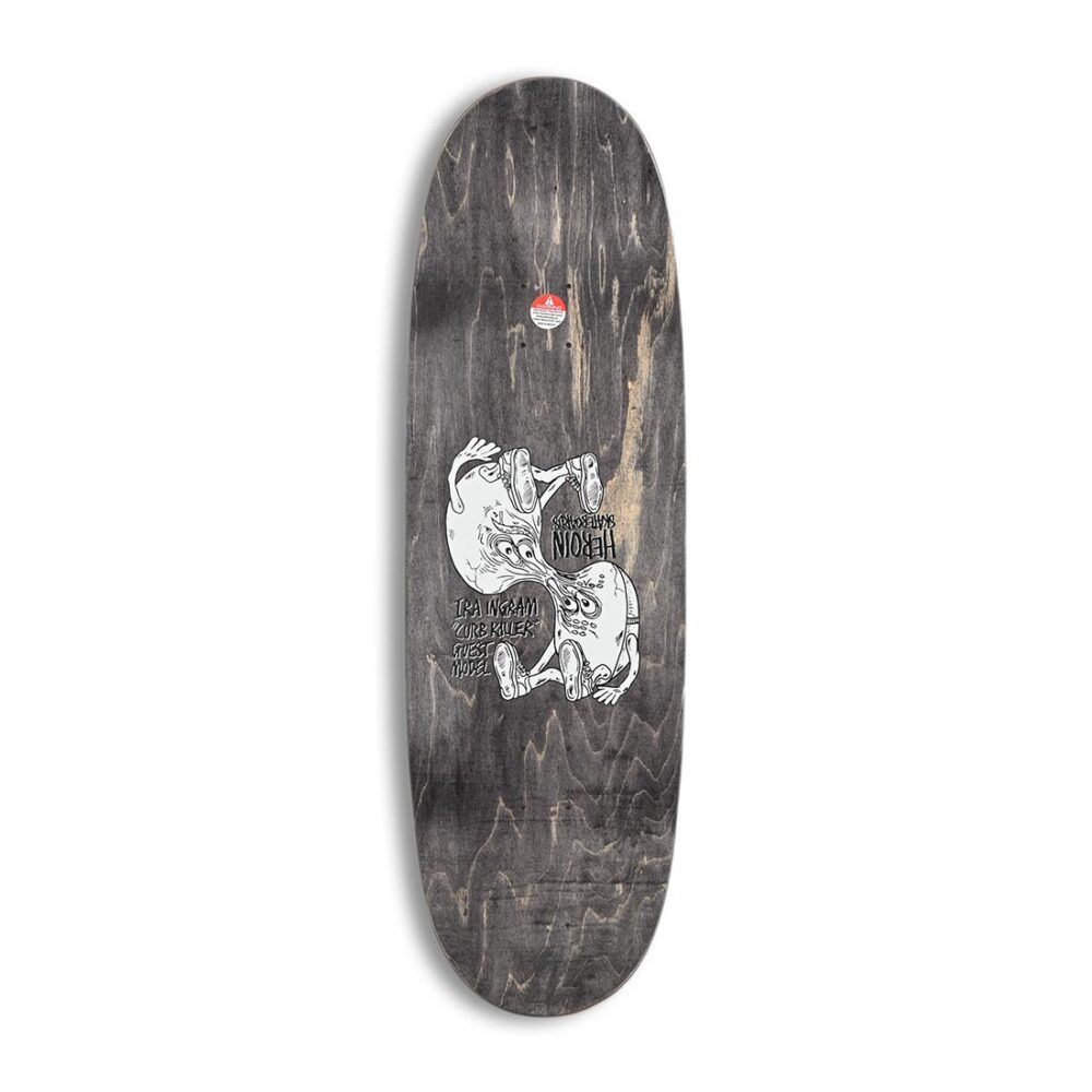 Heroin Skateboards Curb Killer Merged 10" Deck
