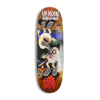 Heroin Skateboards Curb Killer Merged 10" Deck (Copy)
