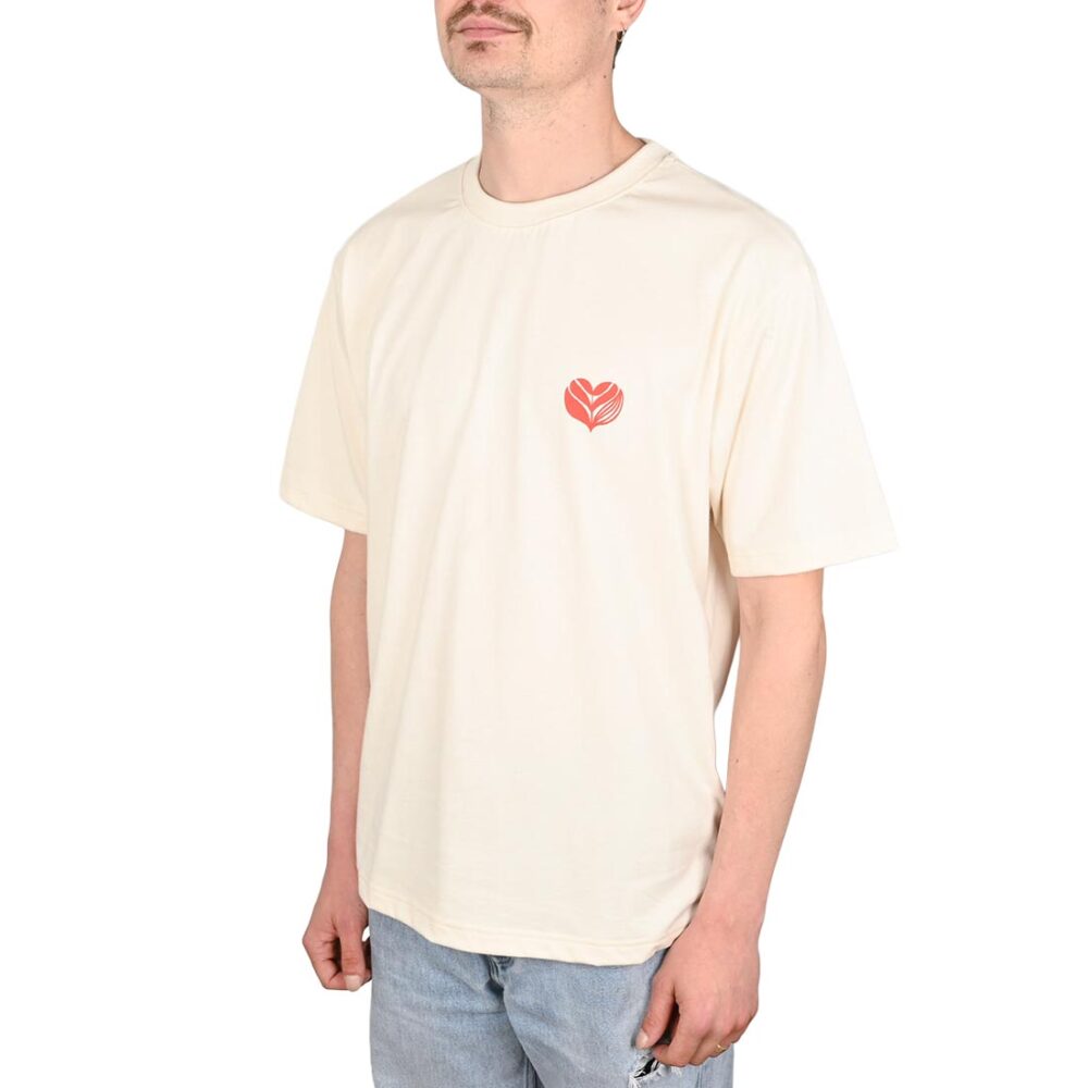 Magenta Love Short-Sleeved T-Shirt - Natural