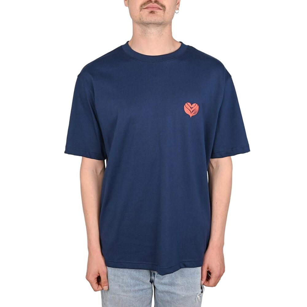 Magenta Love Short-Sleeved T-Shirt - Navy