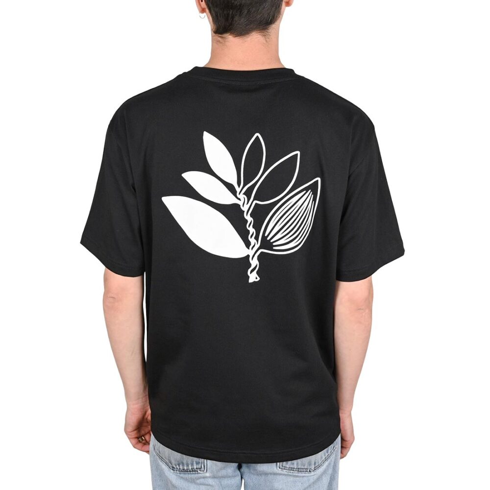 Magenta Yin Short-Sleeved T-Shirt - Black