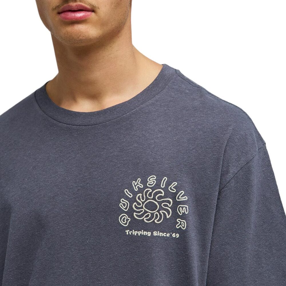 Quiksilver Curve Palm S/S T-Shirt - Iron Gate