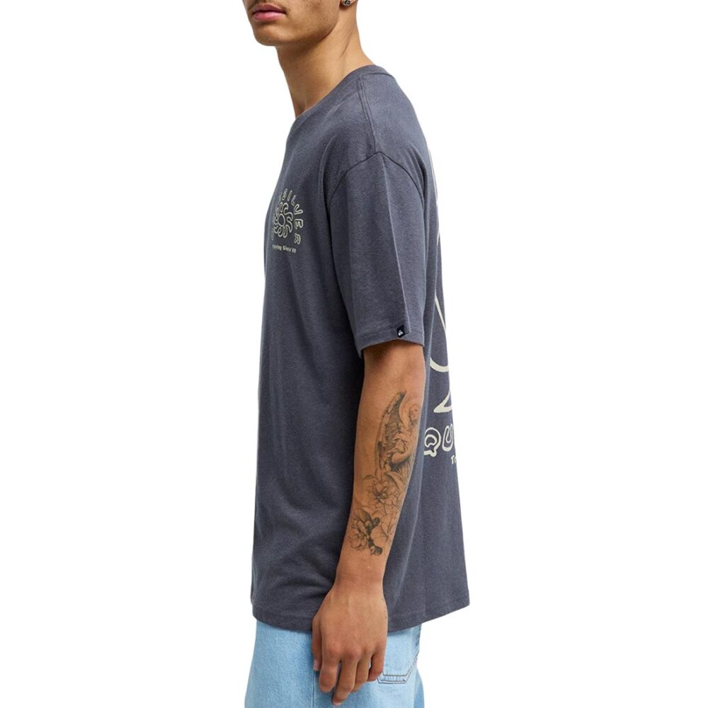 Quiksilver Curve Palm S/S T-Shirt - Iron Gate