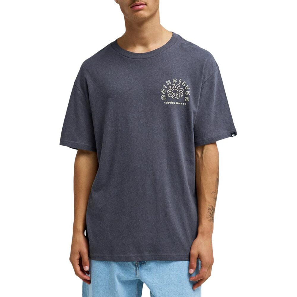 Quiksilver Curve Palm S/S T-Shirt - Iron Gate