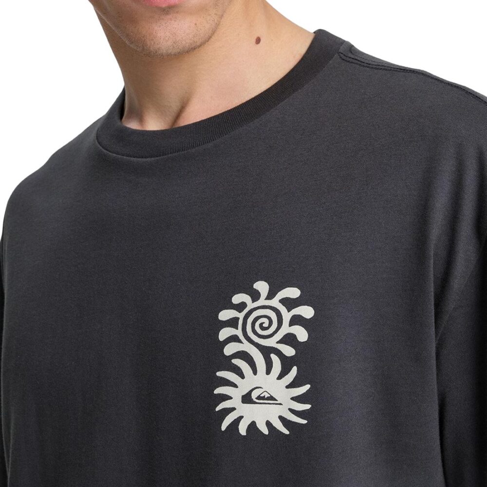 Quiksilver Evo Blossom Of Peace S/S T-Shirt - Tarmac
