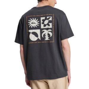 Quiksilver Evo Blossom Of Peace S/S T-Shirt - Tarmac