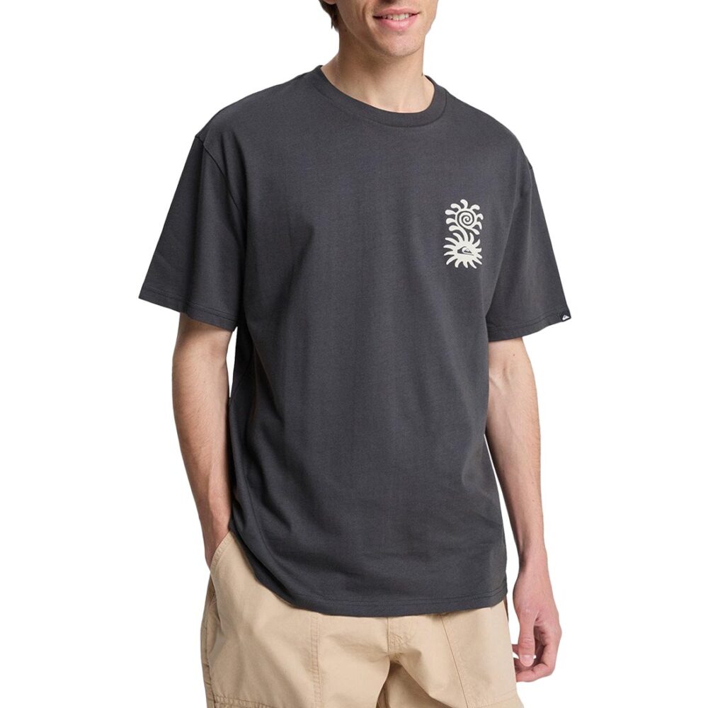 Quiksilver Evo Blossom Of Peace S/S T-Shirt - Tarmac