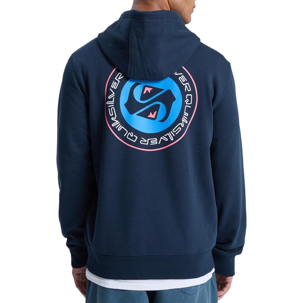 Quiksilver Graphic Pullover Hoodie - Dark Navy