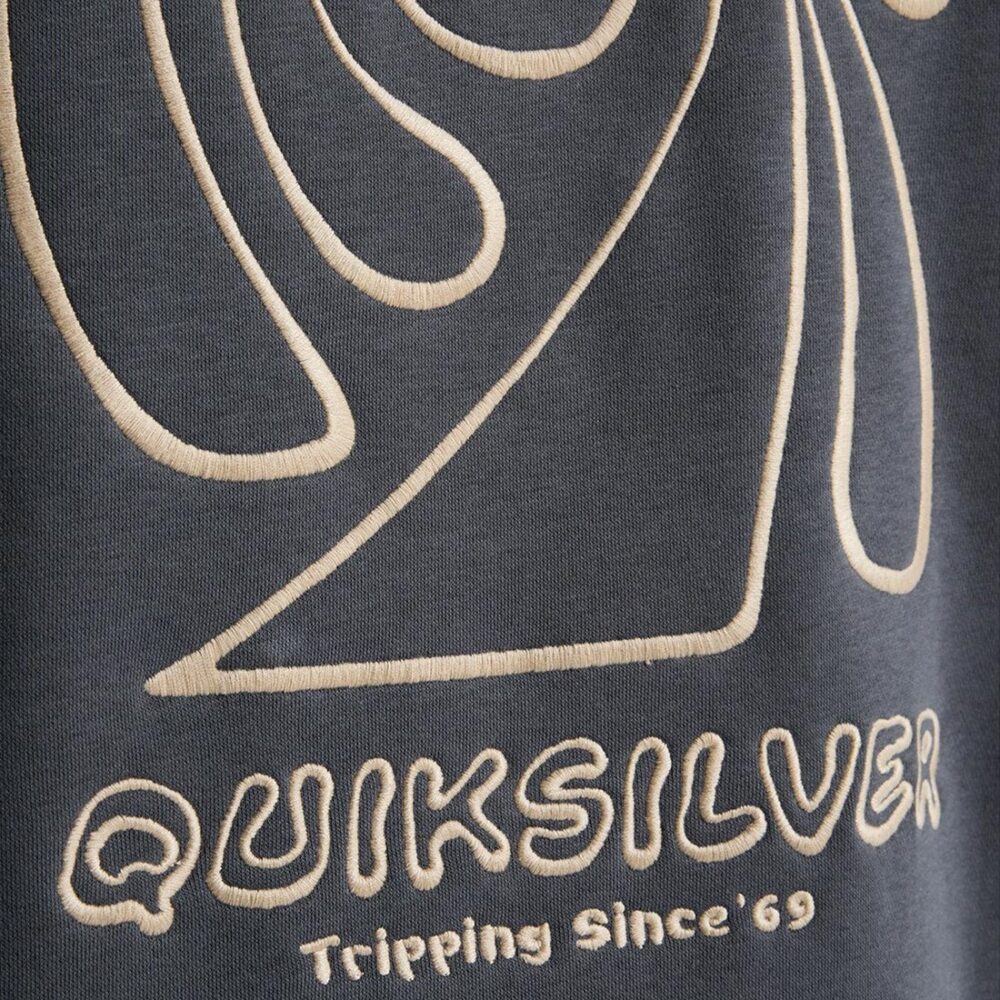 Quiksilver Salt Water Graphic Pullover Hoodie - Iron Gate