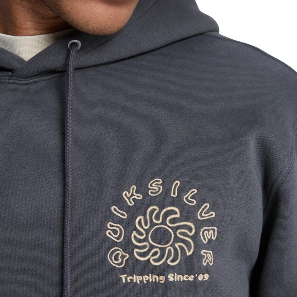 Quiksilver Salt Water Graphic Pullover Hoodie - Iron Gate