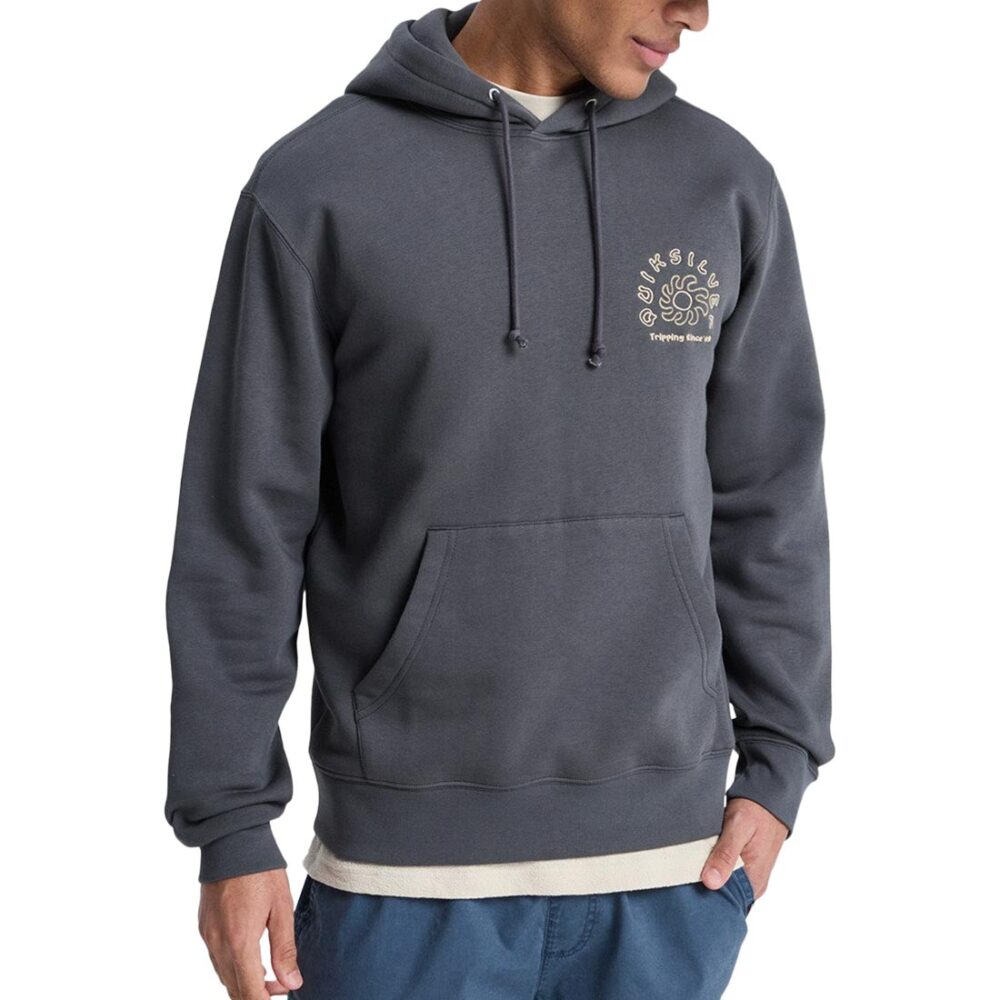 Quiksilver Salt Water Graphic Pullover Hoodie - Iron Gate
