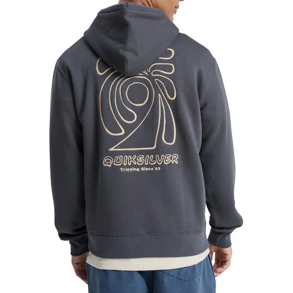 Quiksilver Salt Water Graphic Pullover Hoodie - Iron Gate