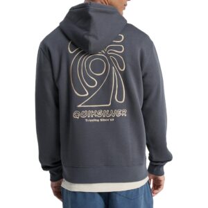 Quiksilver Salt Water Graphic Pullover Hoodie - Iron Gate