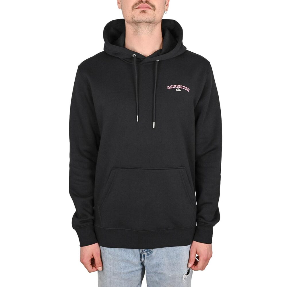 Quiksilver Screen Front and Back Pullover Hoodie - Black