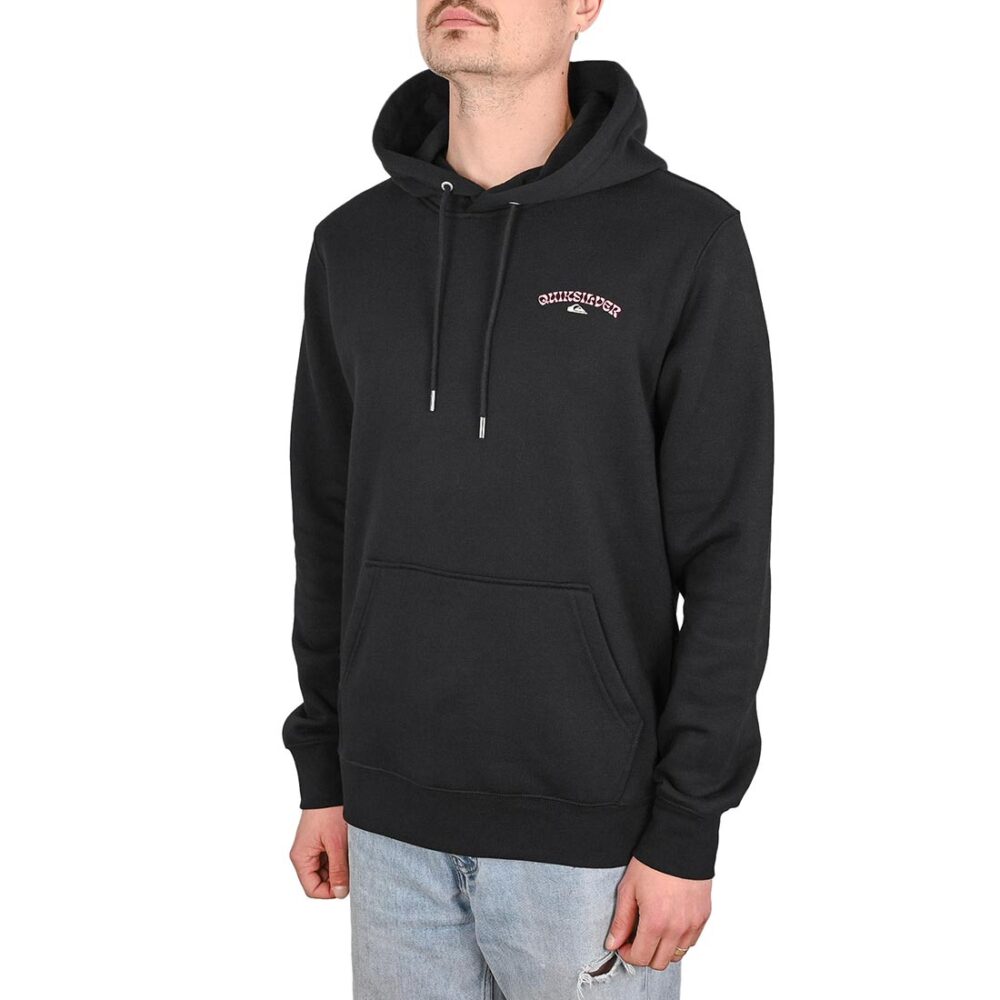 Quiksilver Screen Front and Back Pullover Hoodie - Black