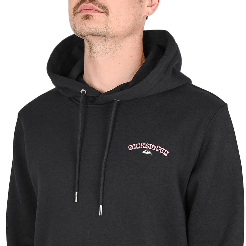 Quiksilver Screen Front and Back Pullover Hoodie - Black