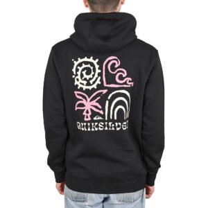 Quiksilver Screen Front and Back Pullover Hoodie - Black