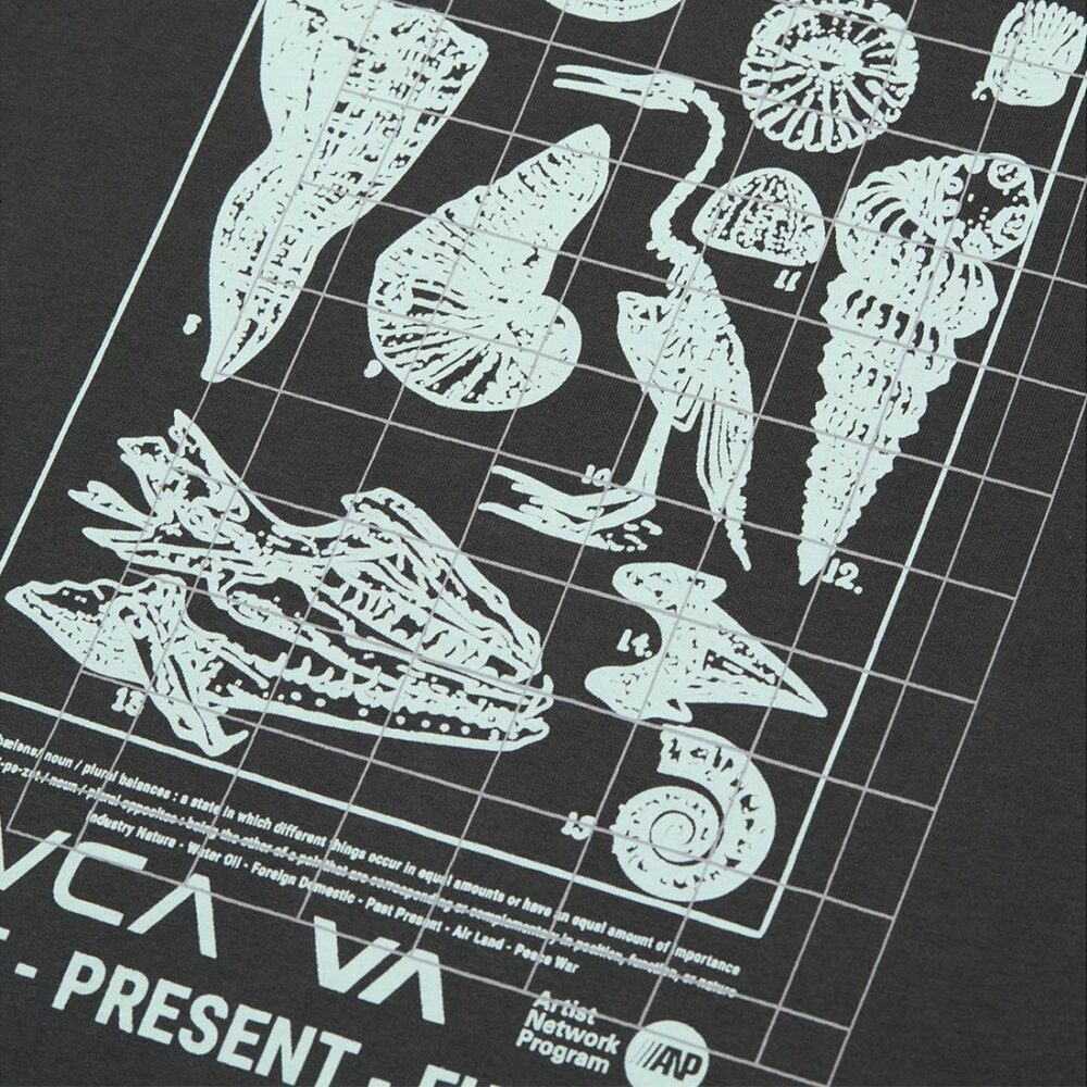RVCA Crustaceous S/S T-Shirt - Pirate Black
