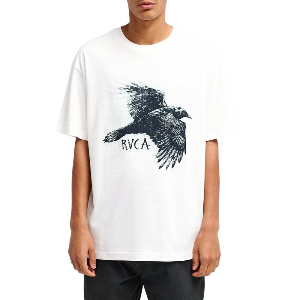 RVCA Horton Raven S/S T-Shirt - Antique White