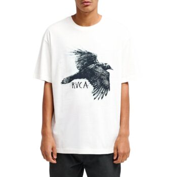 RVCA Horton Raven S/S T-Shirt - Antique White