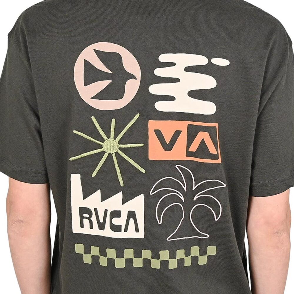 RVCA Mirage Short-Sleeved T-Shirt - Pirate Black