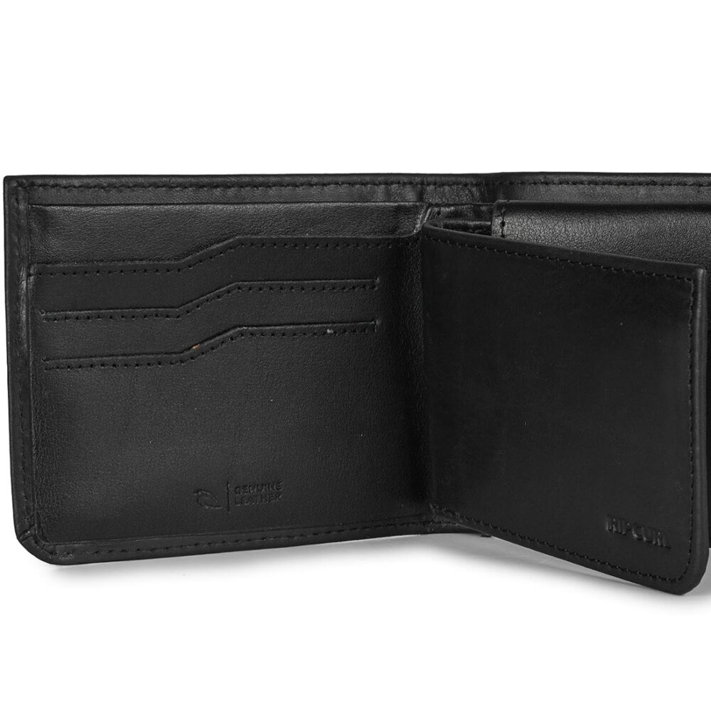 Rip Curl Heritage Diamond RFID Leather Wallet - Black
