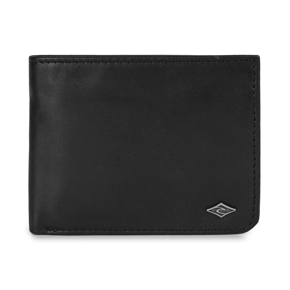 Rip Curl Heritage Diamond RFID Leather Wallet - Black