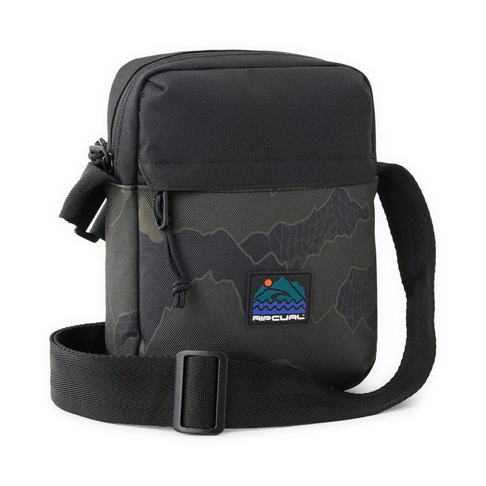 Rip Curl No Idea Pouch Search Crossbody Bag - Black/Olive Camo
