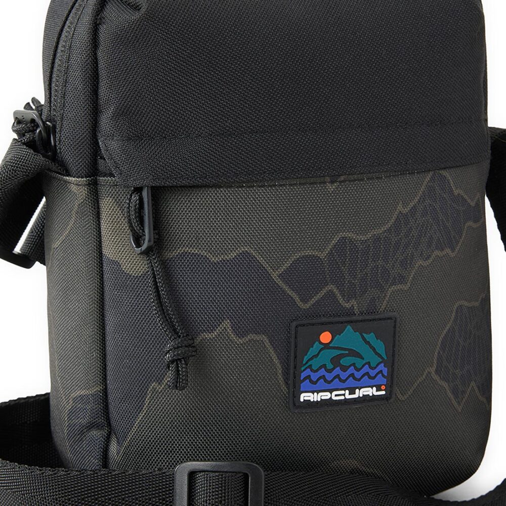 Rip Curl No Idea Pouch Search Crossbody Bag - Black/Olive Camo