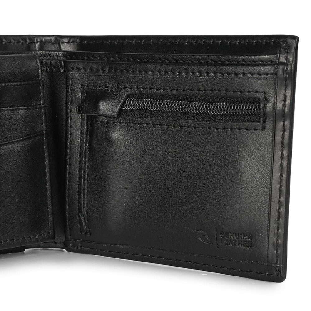 Rip Curl Pacific Rinse RFID Leather Wallet - Black