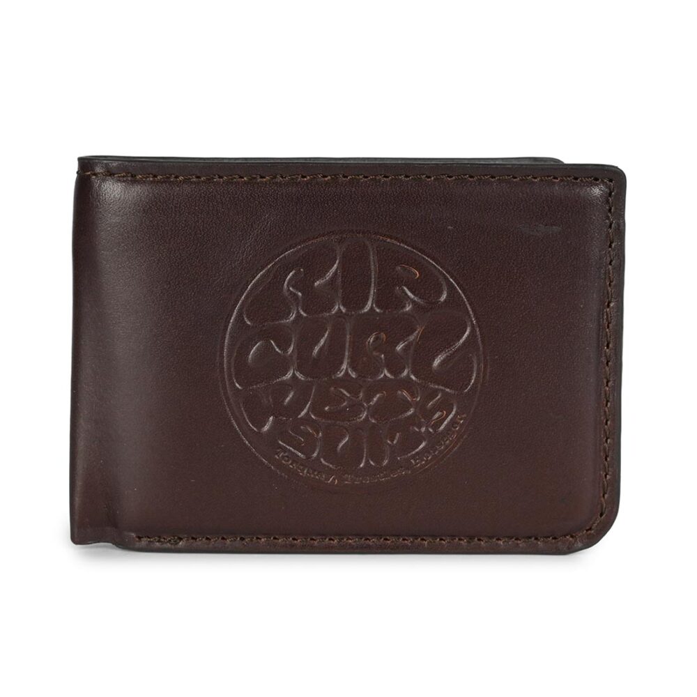 Rip Curl Premium Surf Slim RFID Leather Wallet - Brown