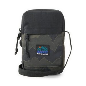 Rip Curl Slim Pouch Search Crossbody Bag - Black/Olive Camo