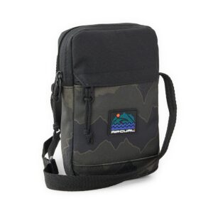Rip Curl Slim Pouch Search Crossbody Bag - Black/Olive Camo