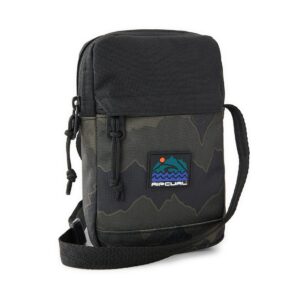 Rip Curl Slim Pouch Search Crossbody Bag - Black/Olive Camo