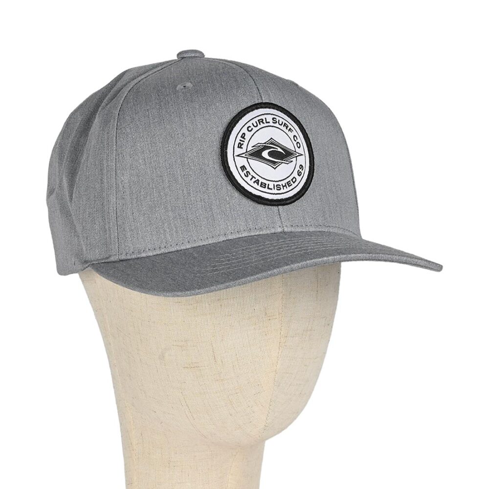 Rip Curl Stapler Snapback Cap - Grey Heather