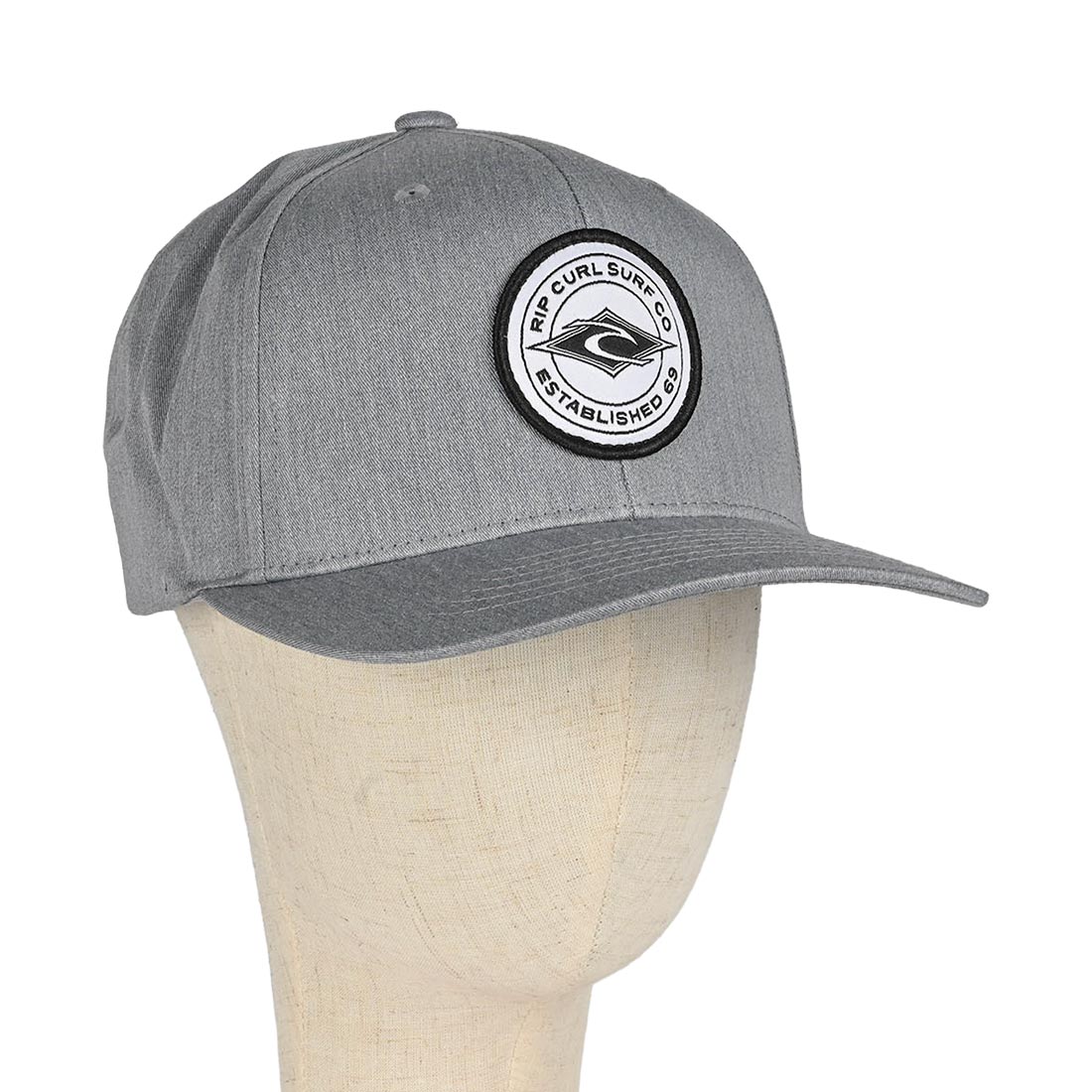 Rip Curl Stapler Snapback Cap - Grey Heather - Mens - Cotton