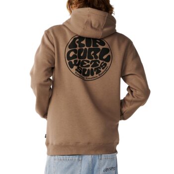 Rip Curl Wetsuit Icon Pullover Hoodie - Walnut