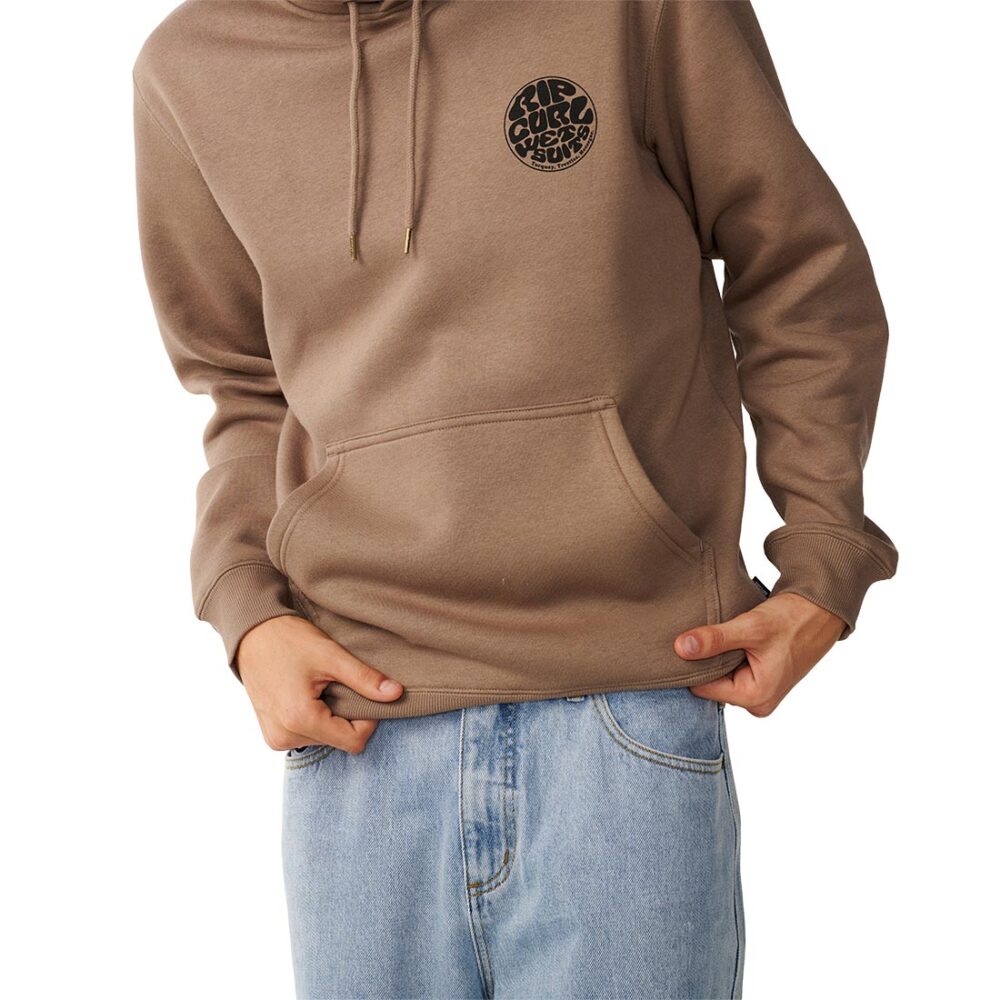 Rip Curl Wetsuit Icon Pullover Hoodie - Walnut