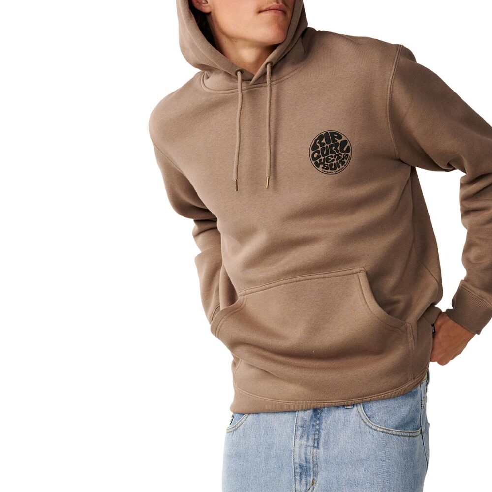 Rip Curl Wetsuit Icon Pullover Hoodie - Walnut