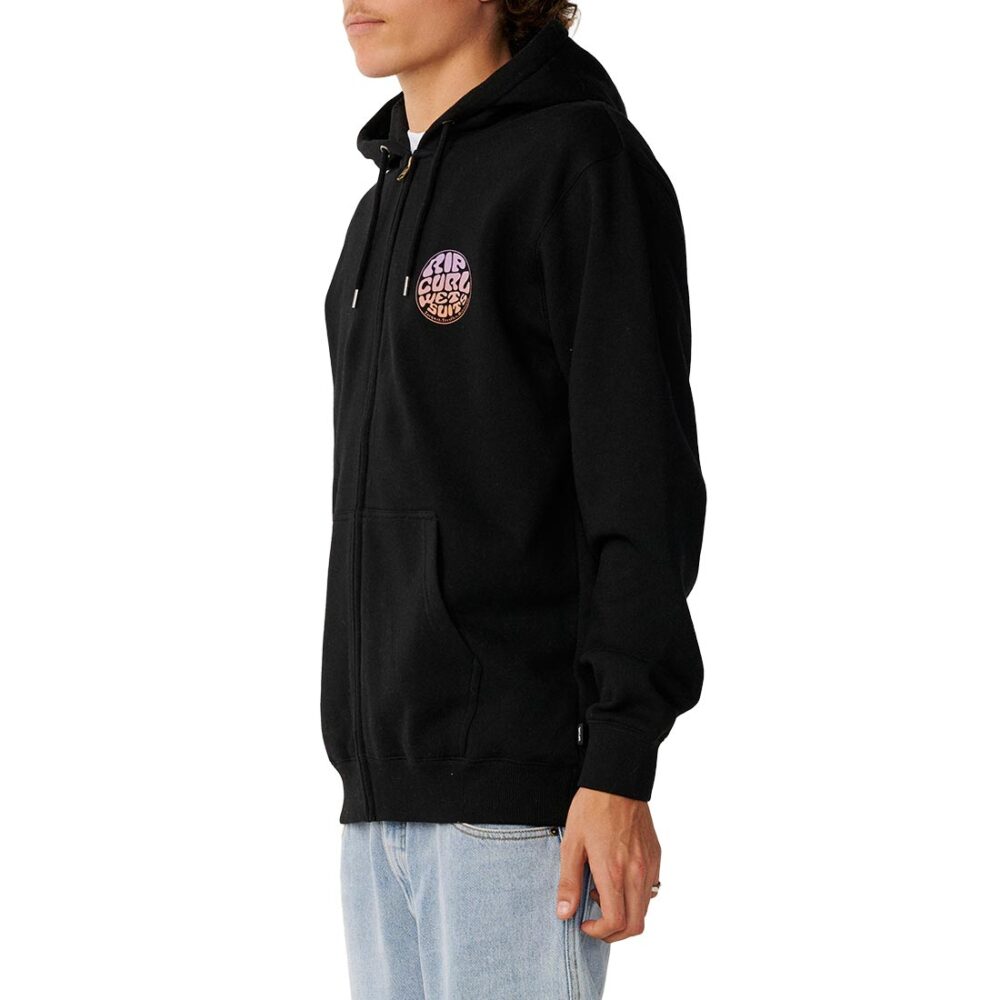 Rip Curl Wettie Passage Icon Zip Hoodie - Black