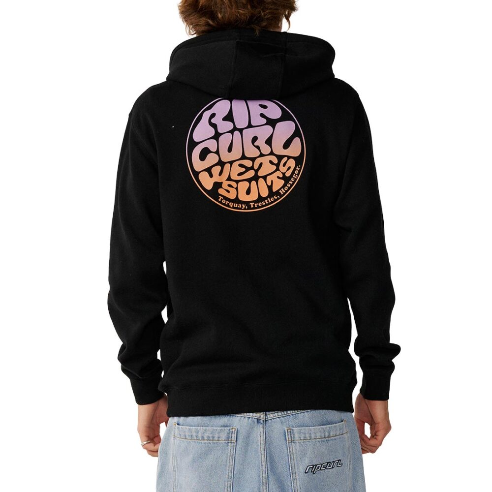 Rip Curl Wettie Passage Icon Zip Hoodie - Black