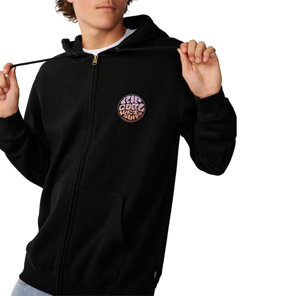 Rip Curl Wettie Passage Icon Zip Hoodie - Black