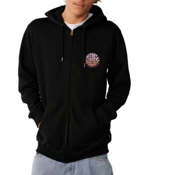 Rip Curl Wettie Passage Icon Zip Hoodie - Black