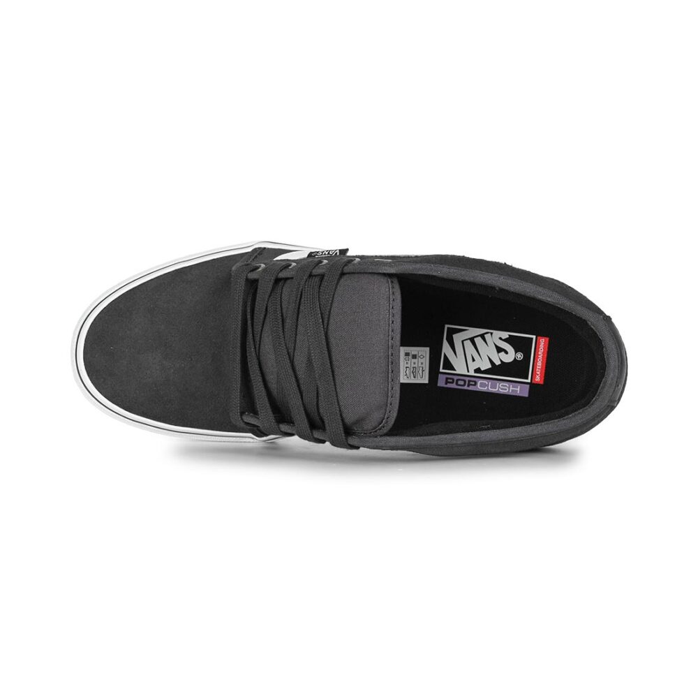 Vans Chukka Low Sidestripe Skate Shoes - Charcoal/White