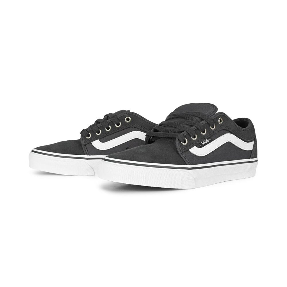 Vans Chukka Low Sidestripe Skate Shoes - Charcoal/White
