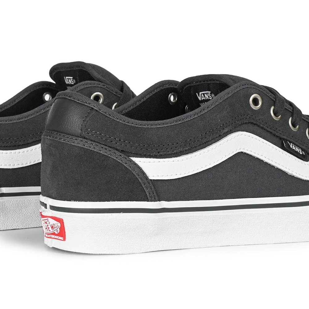 Vans Chukka Low Sidestripe Skate Shoes - Charcoal/White