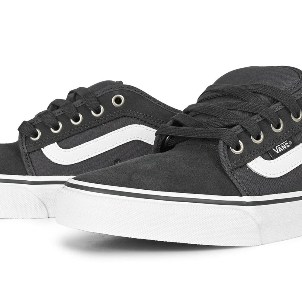 Vans Chukka Low Sidestripe Skate Shoes - Charcoal/White