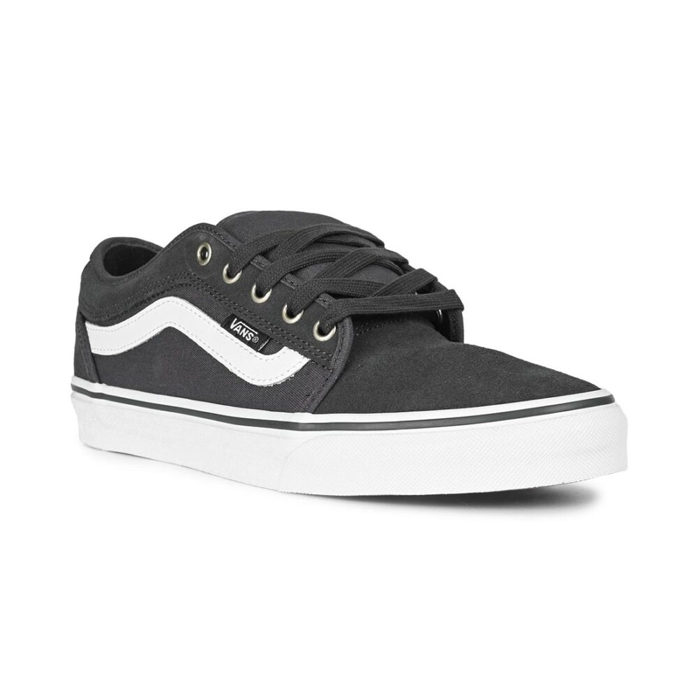 Vans Chukka Low Sidestripe Skate Shoes - Charcoal/White