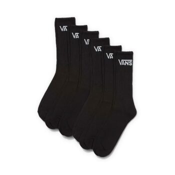 Vans Classic Crew Socks 6 Pack - Black